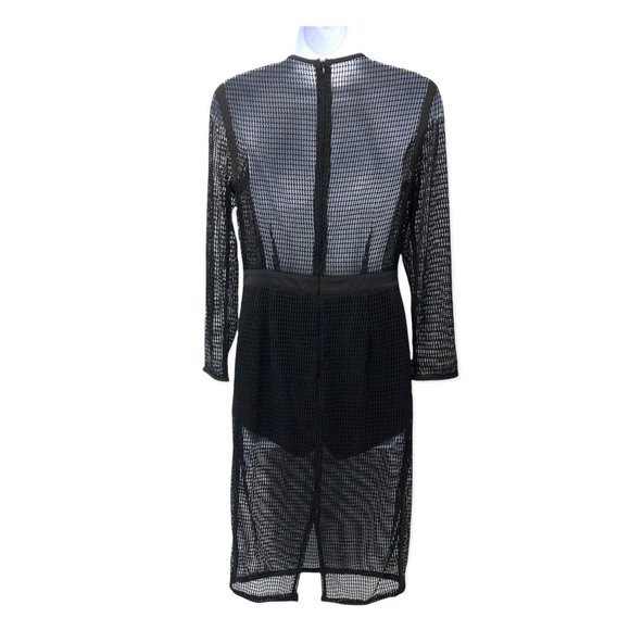 NBD Sabrina Small Black Sheer Mesh Net Sexy Romper Dress Revolve.com - Picture 9 of 16